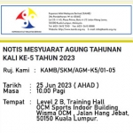 Notis Mesyuarat Agung Tahunan Kali Ke-5 Tahun 2023
